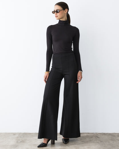 Black Modal Turtleneck