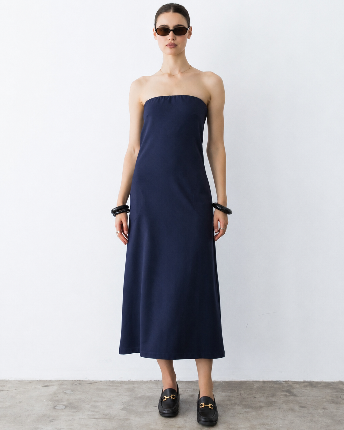 Navy Ponte Knit Perfect Dress
