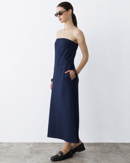 Navy Ponte Knit Perfect Dress