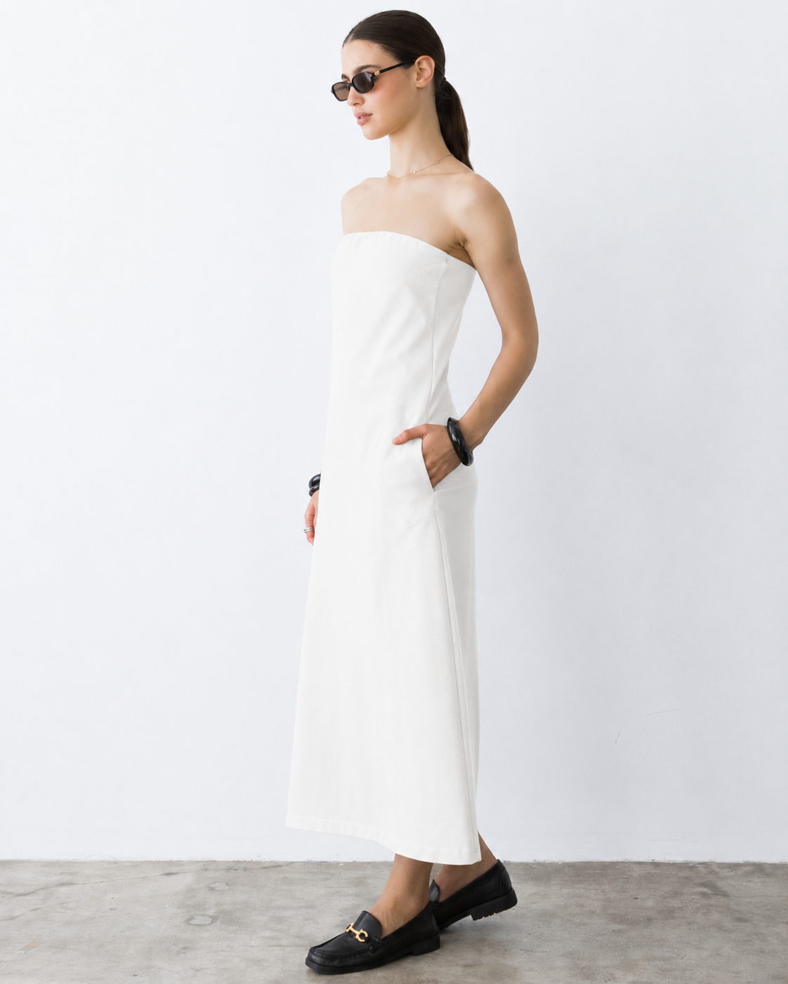 Off-White Ponte Knit Perfect Dress