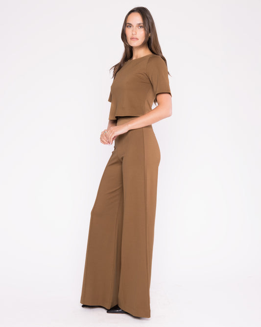 Camel Ponte Short Sleeve Top