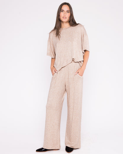 Oatmeal Sweater Knit Lounge Pant