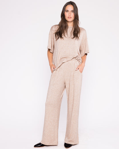 Oatmeal Sweater Knit Lounge Pant