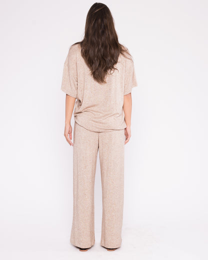 Oatmeal Sweater Knit Lounge Pant