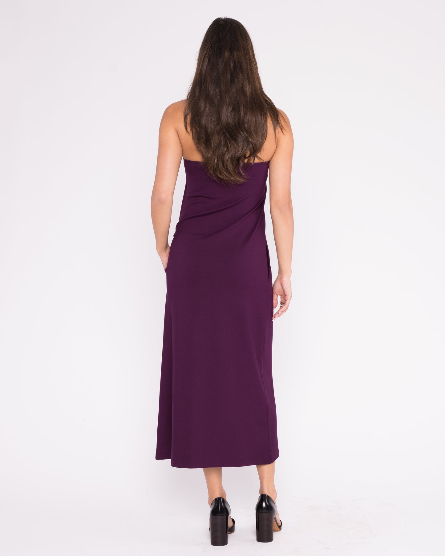 Plum Ponte Knit Perfect Dress