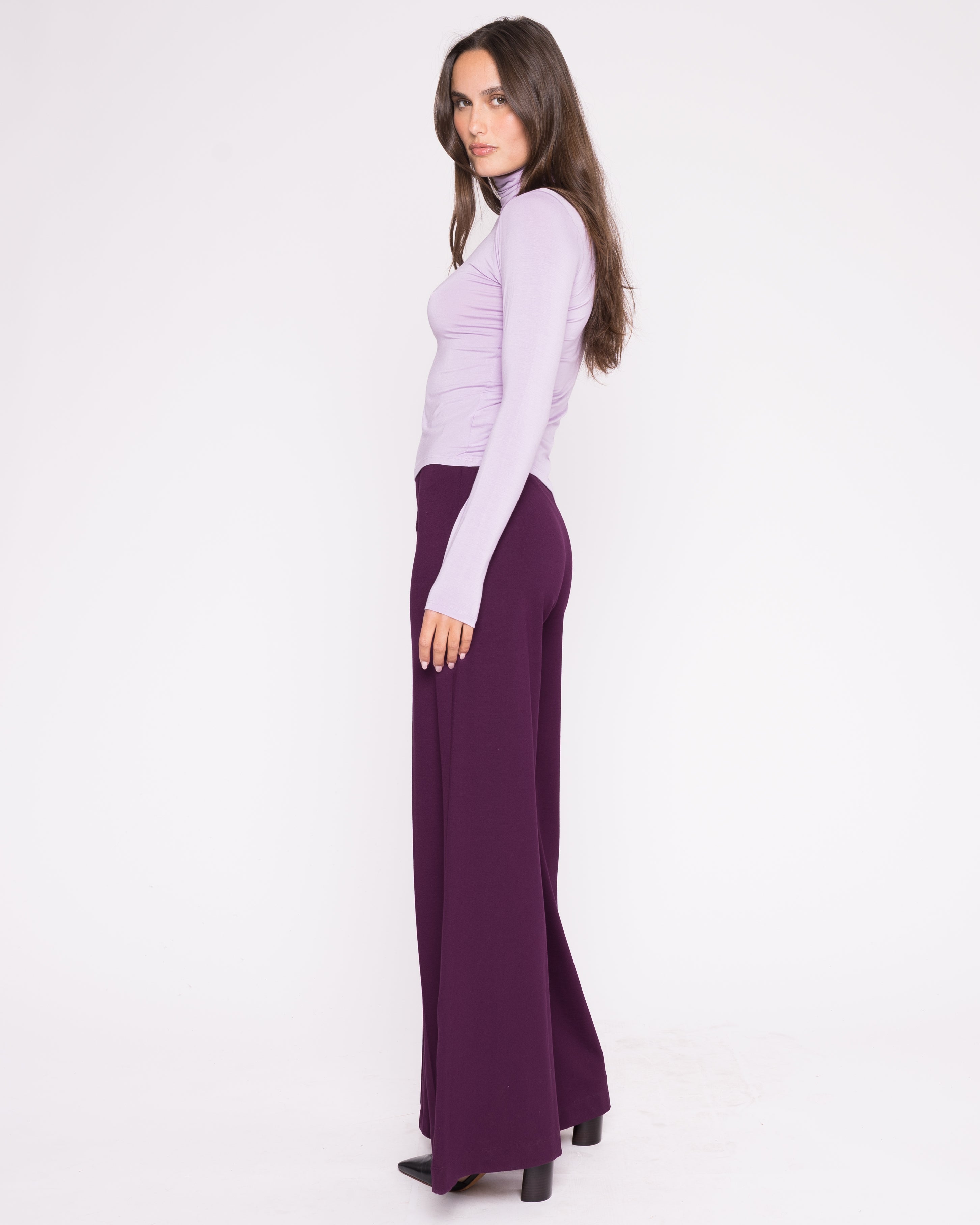 Lavender Modal Turtleneck