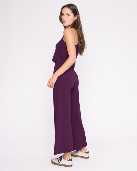 Plum Ponte Knit Tank Top