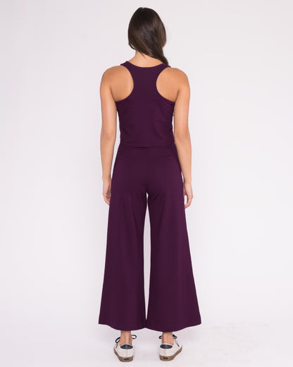 Plum Ponte Knit Tank Top
