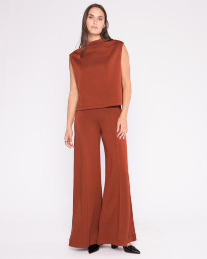 Rust Scuba Wide Leg Pant