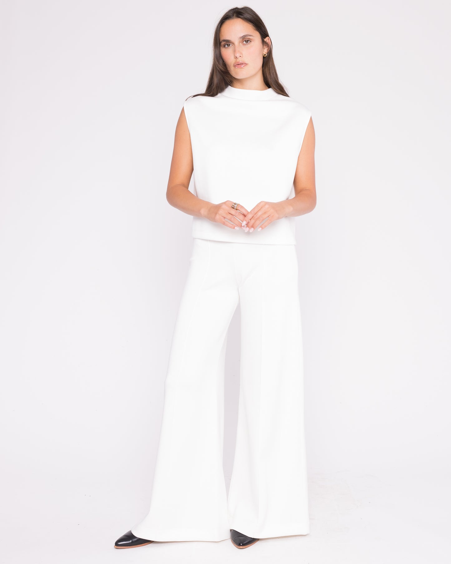 Off-White Scuba Wide Leg Pant