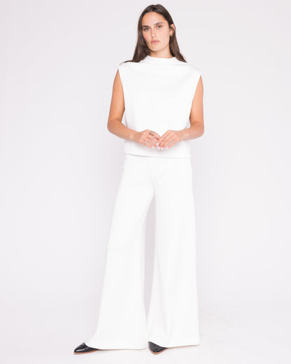 Off-White Scuba Wide Leg Pant