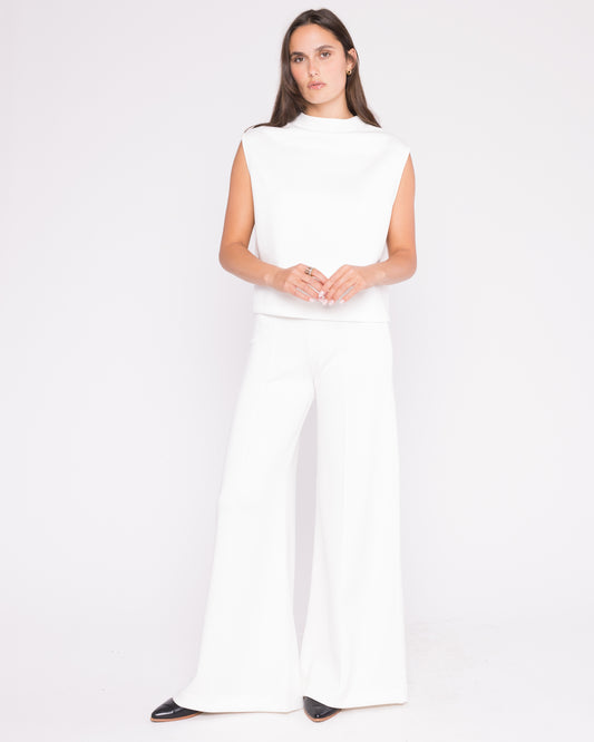 Off-White Scuba Wide Leg Pant