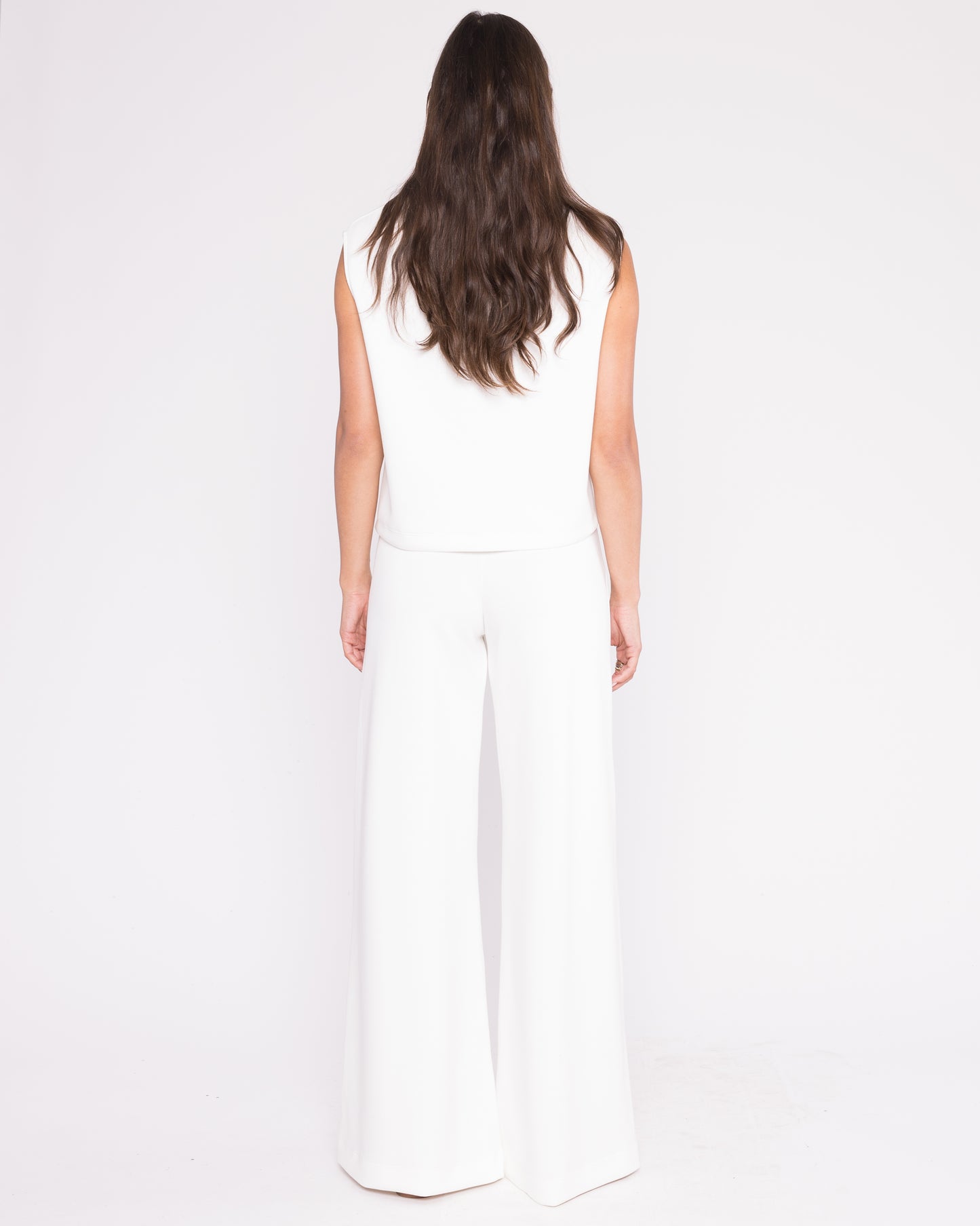 Off-White Scuba Wide Leg Pant