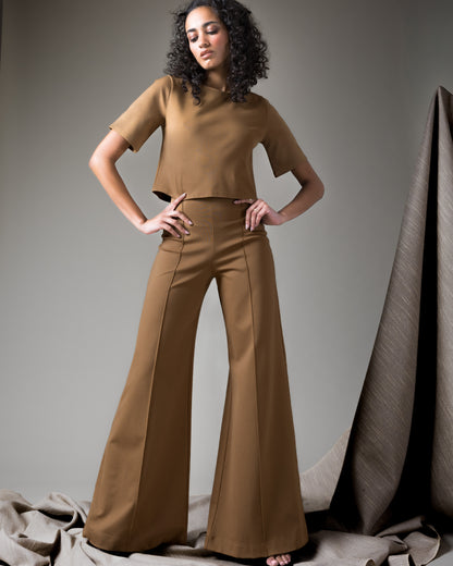 Camel Ponte Short Sleeve Top