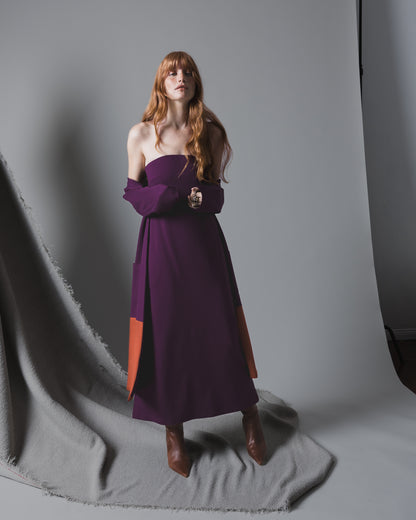 Plum Ponte Knit Perfect Dress