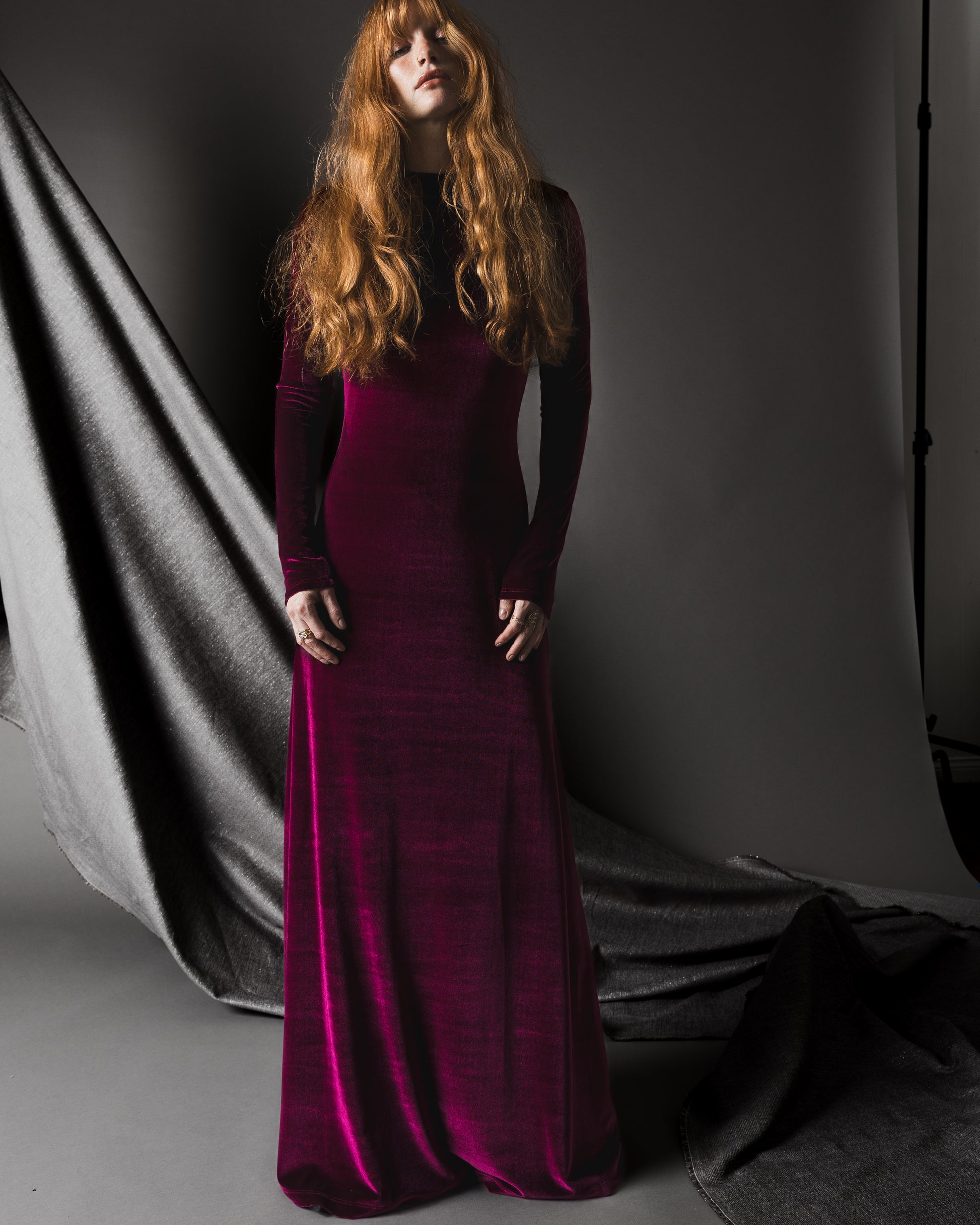 Ripley Rader | Women's Merlot Stretch Velvet Kate Dress | Merlot | Size 2 (S) Ripley Rader | Women's Merlot Stretch Velvet Kate Dress | Merlot | Size 2 (S)