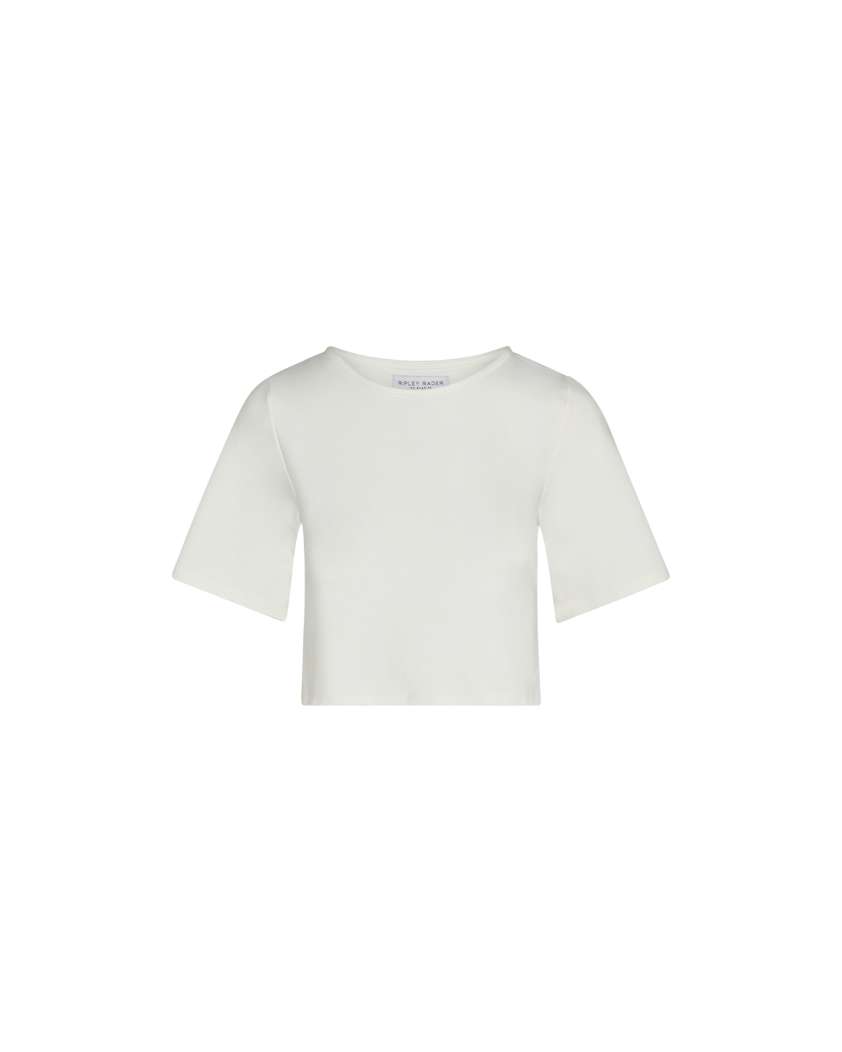 Off-White Ponte Knit Short Sleeve Top