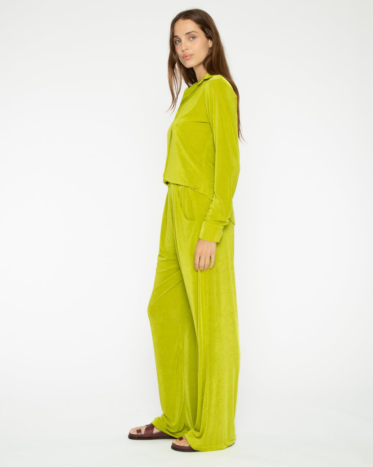 Lime Slinky Lounge Pant