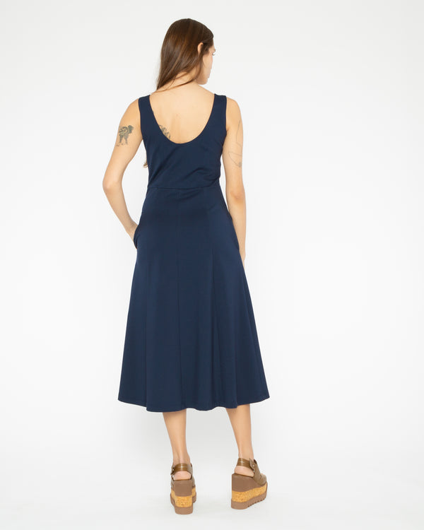 Navy Scoop Dress