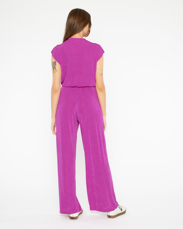 Fuchsia Slinky Jumpsuit