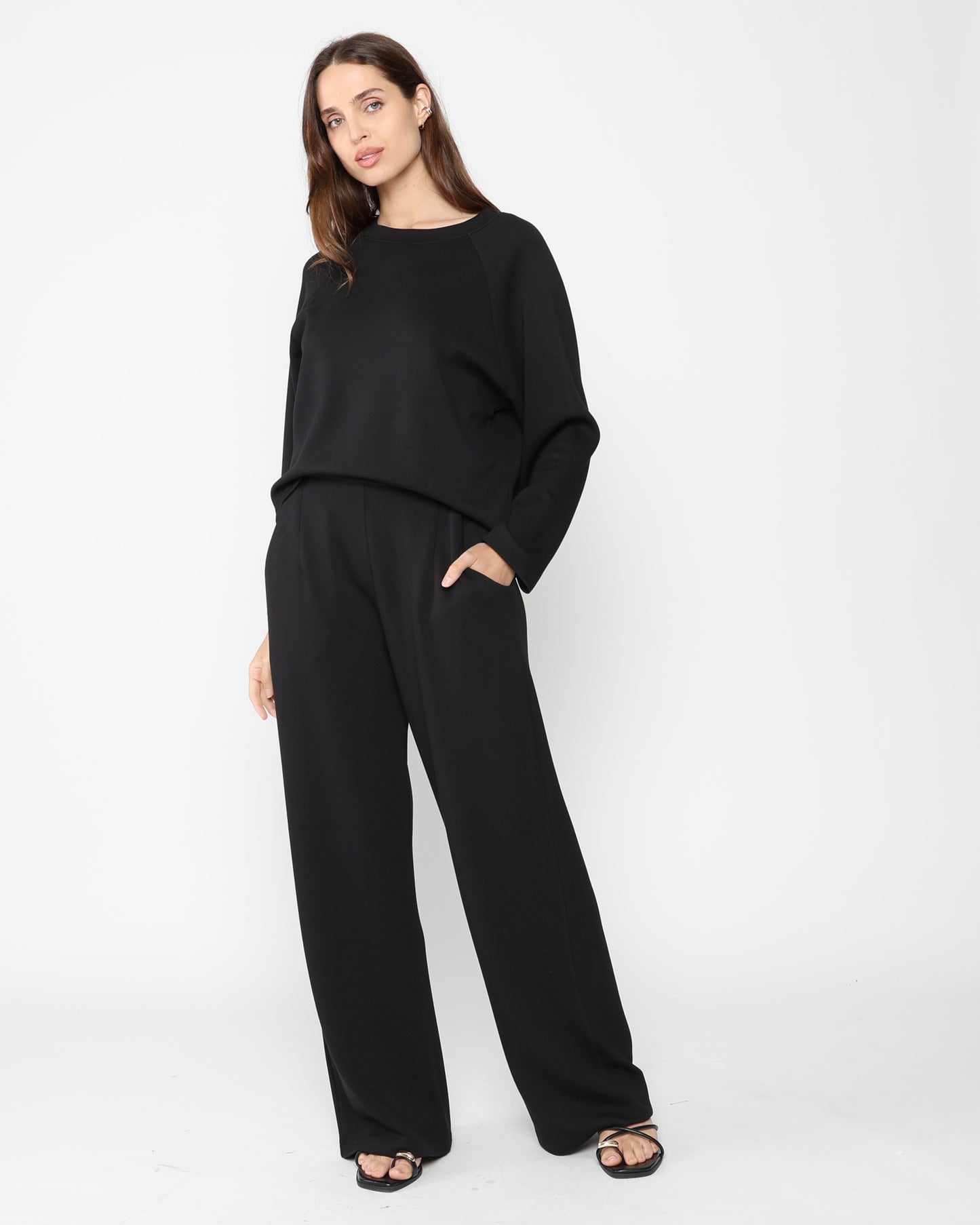 Black Scuba Lounge Pant