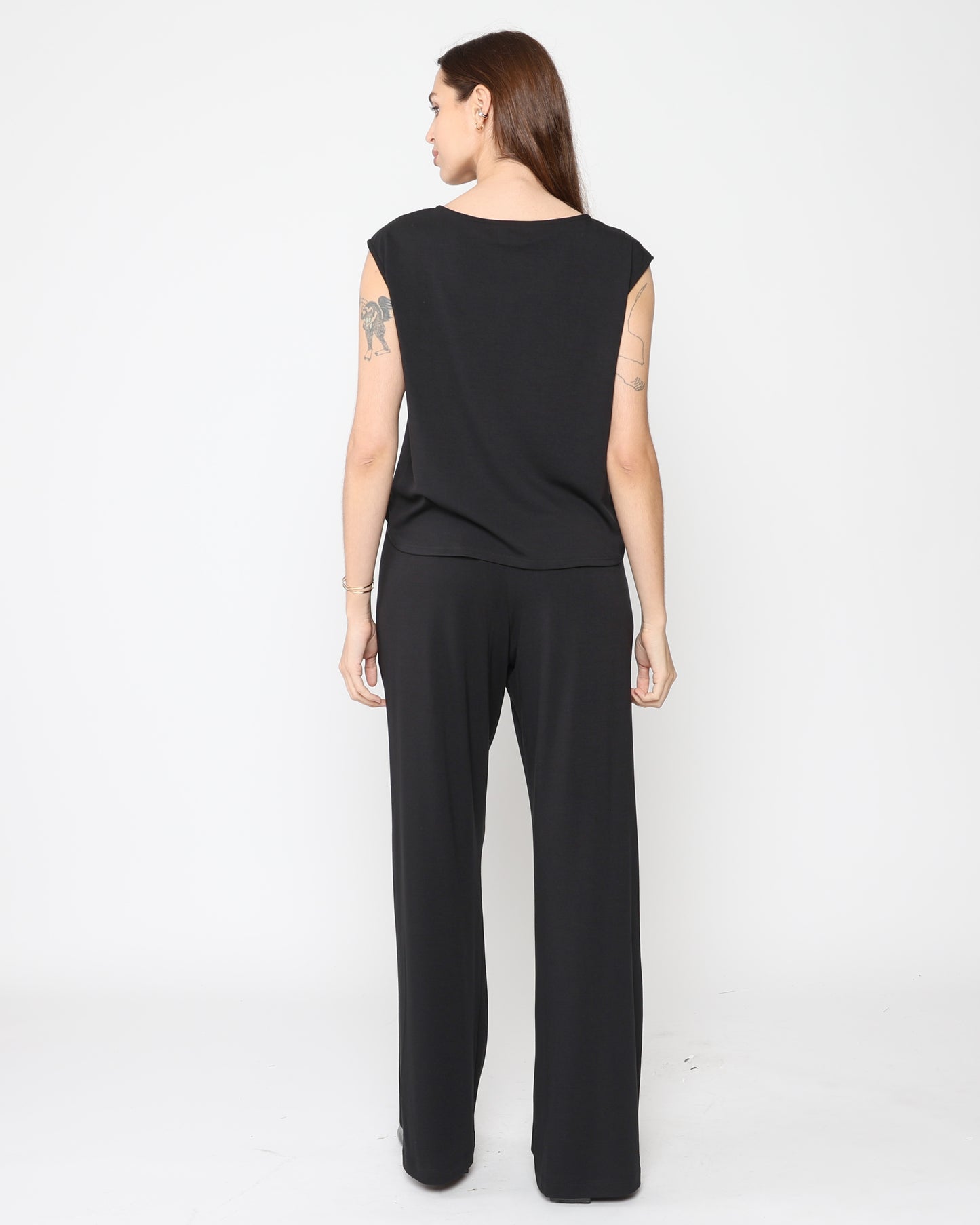 Black Jersey Lounge Tank