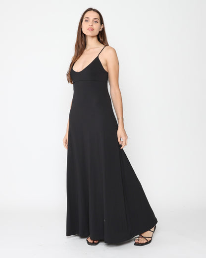Black Jersey Trinity Dress
