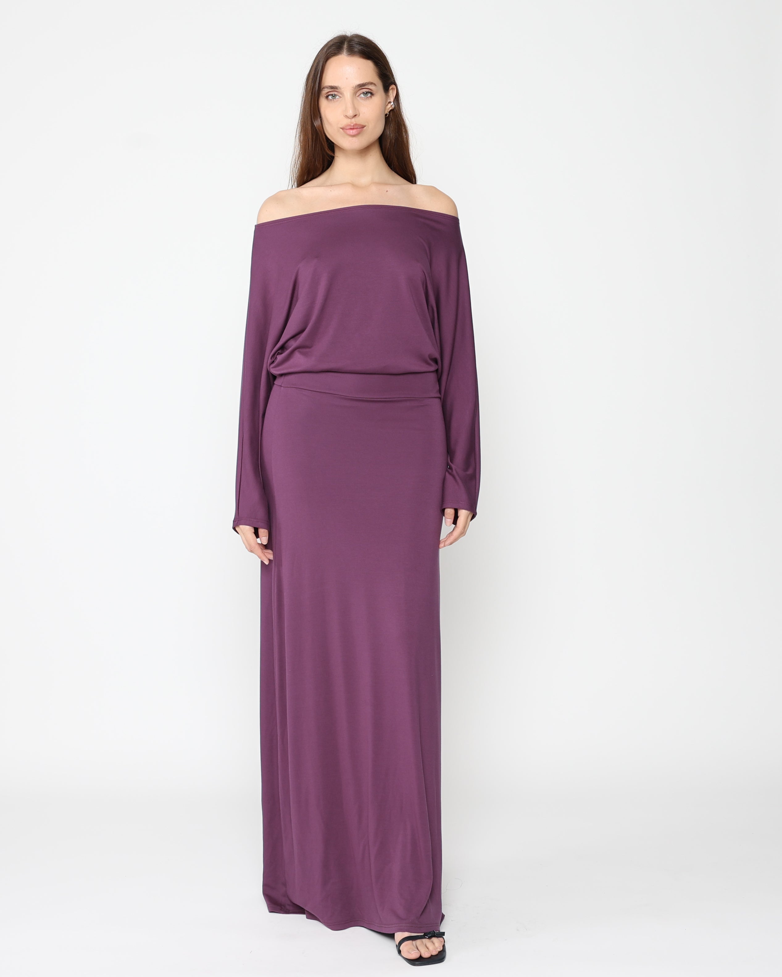 Mulberry Jersey Cool Girl Dress