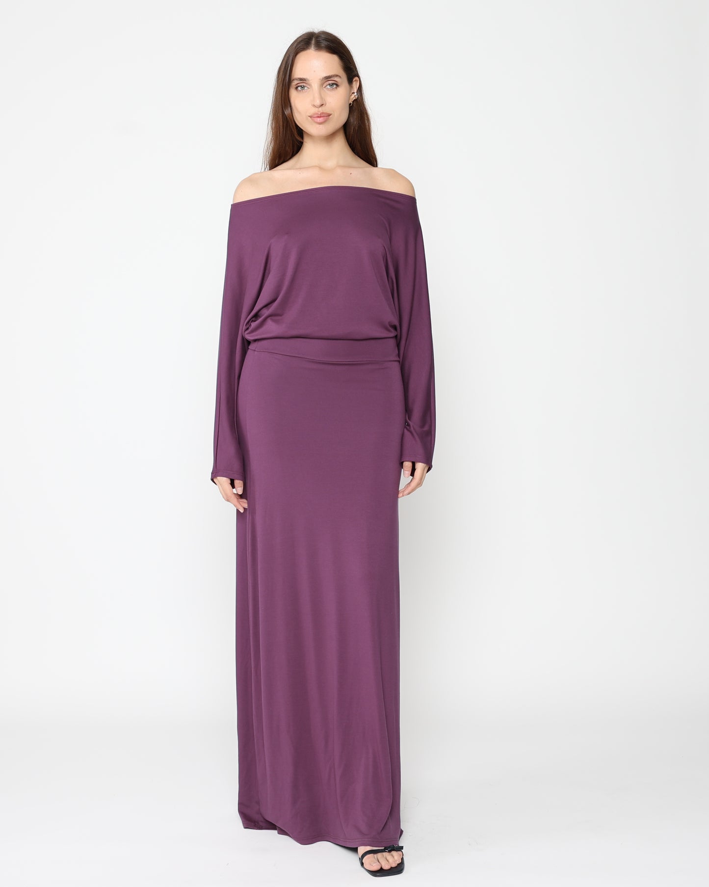 Mulberry Jersey Cool Girl Dress