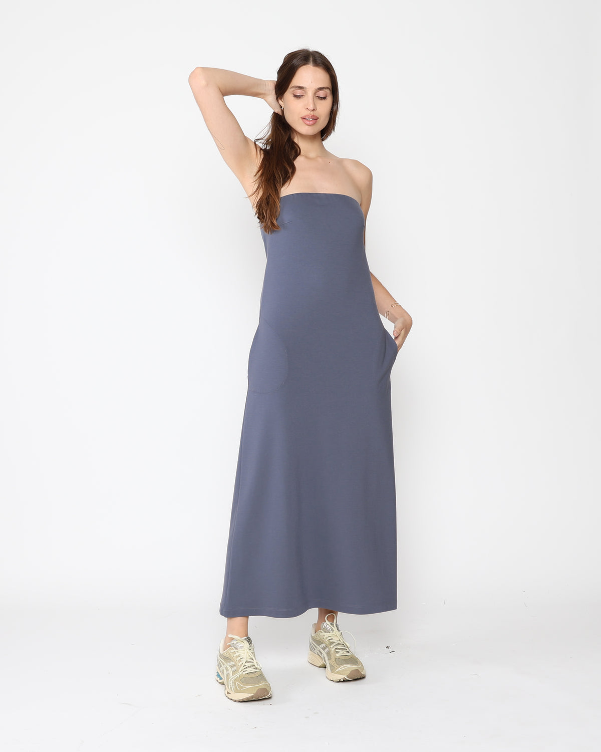 Sea Blue Ponte Knit Perfect Dress