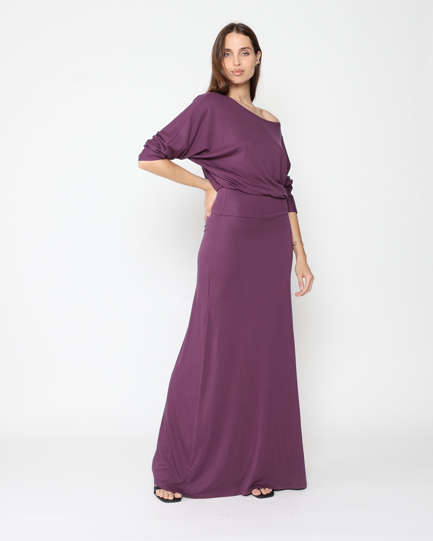 Mulberry Jersey Cool Girl Dress