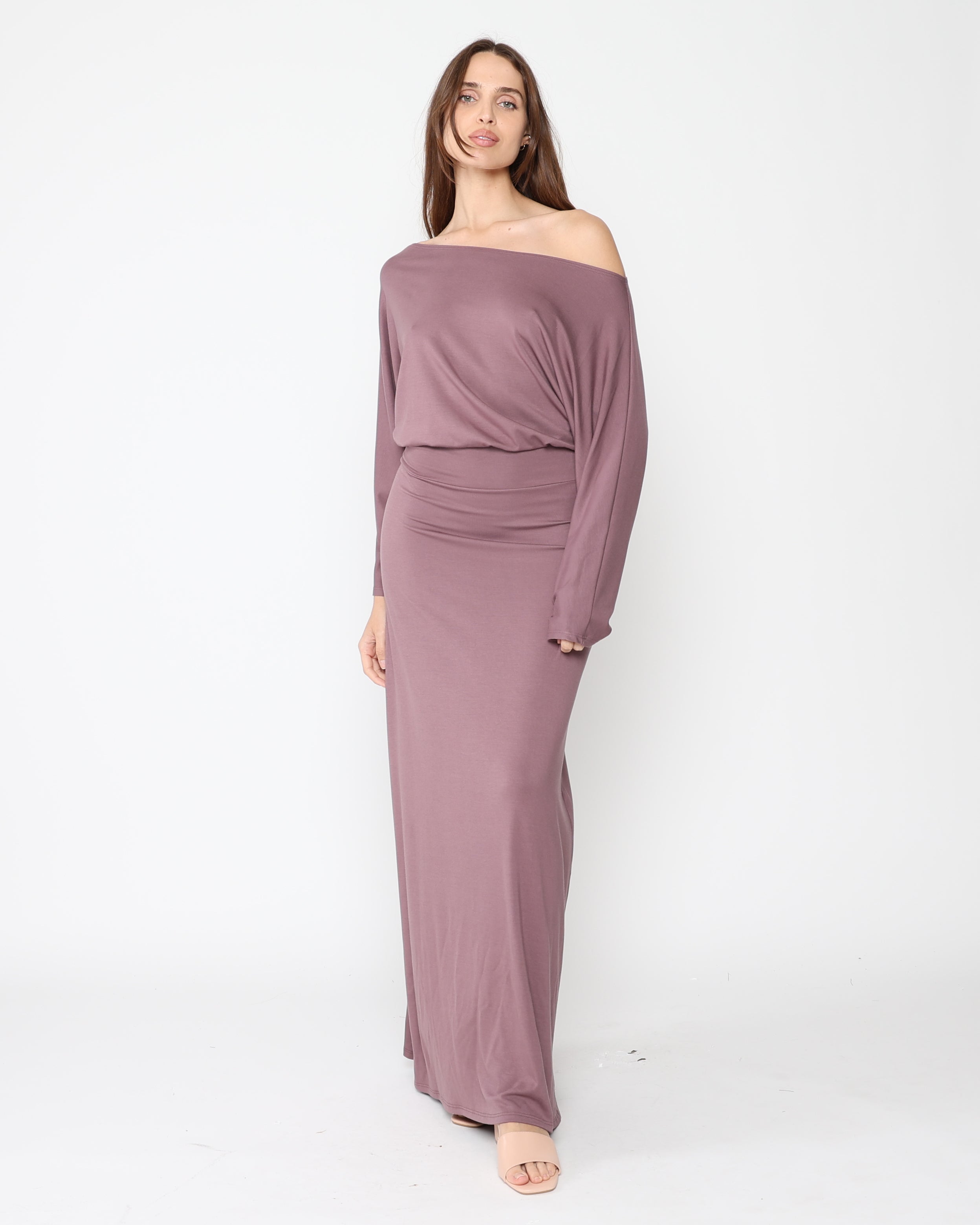 Mauve Jersey Cool Girl Dress