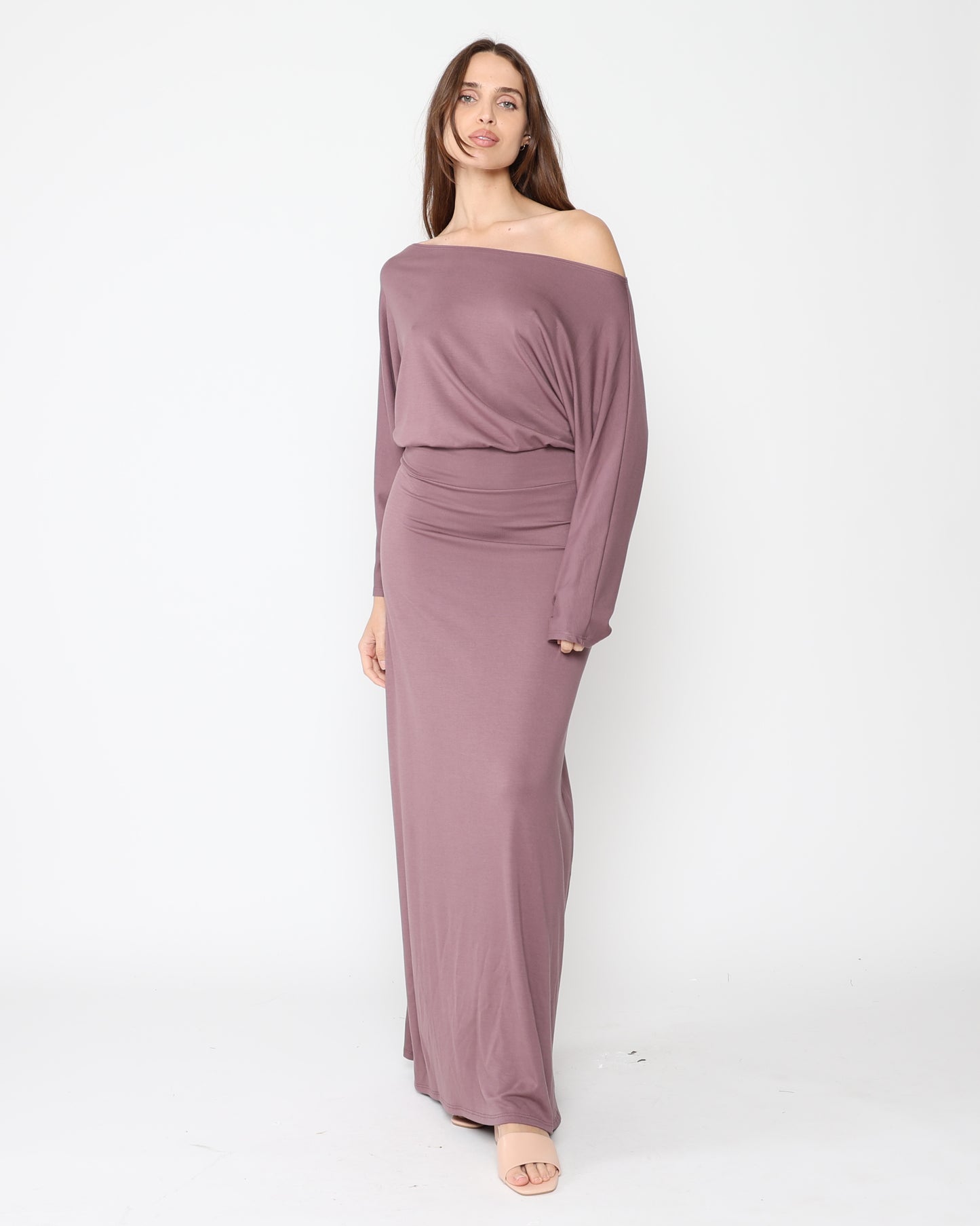Mauve Jersey Cool Girl Dress