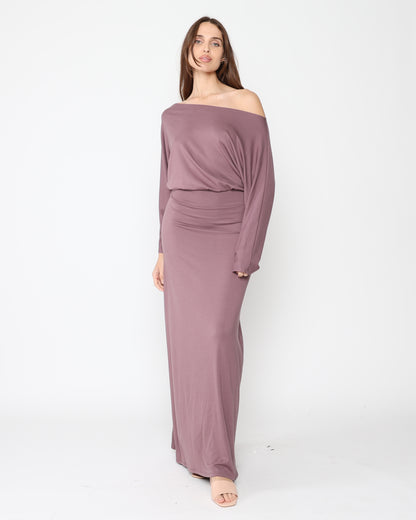 Mauve Jersey Cool Girl Dress