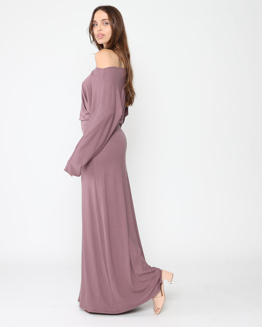 Mauve Jersey Cool Girl Dress