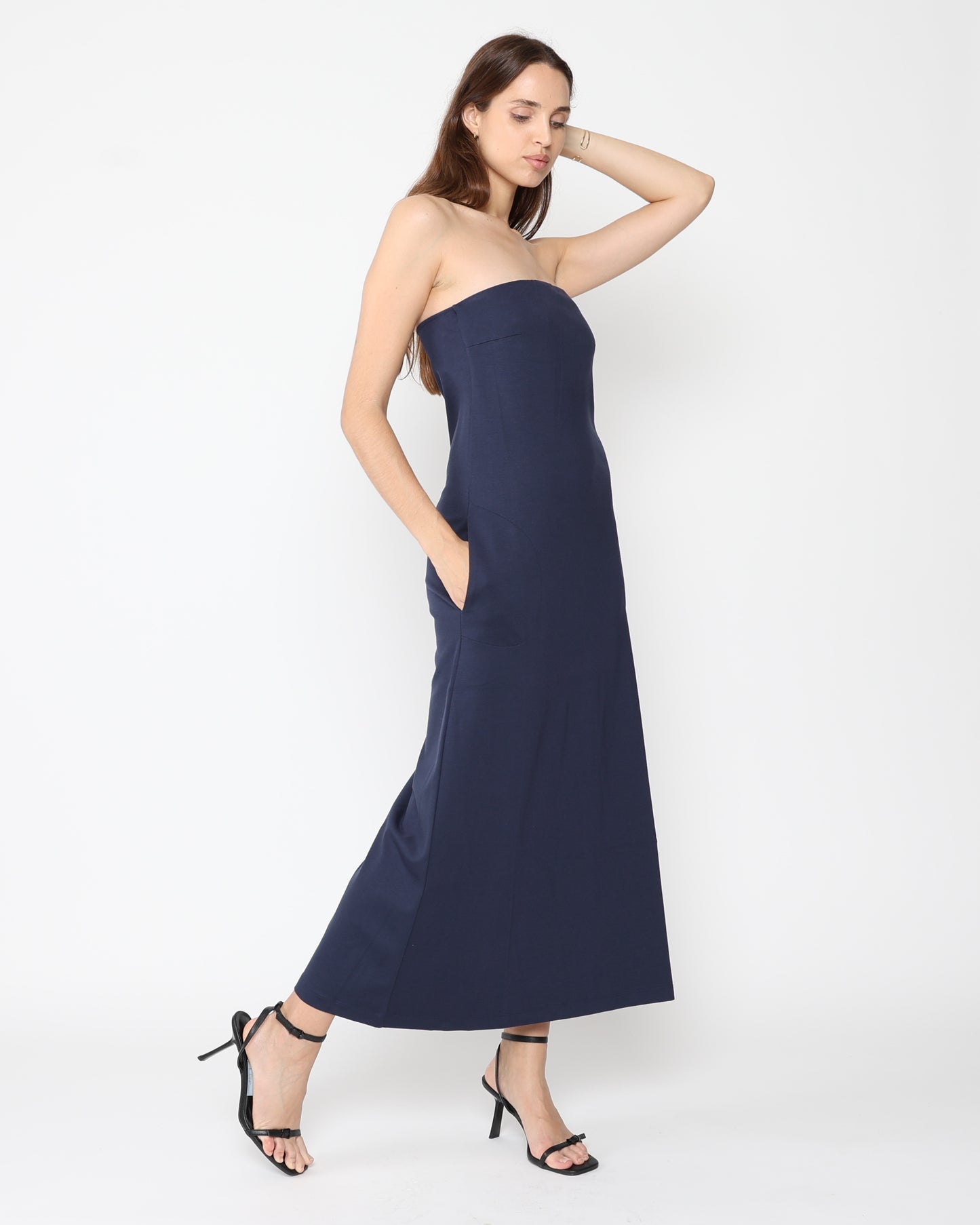 Navy Ponte Knit Perfect Dress