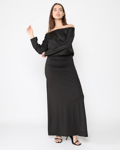 Black Jersey Cool Girl Dress