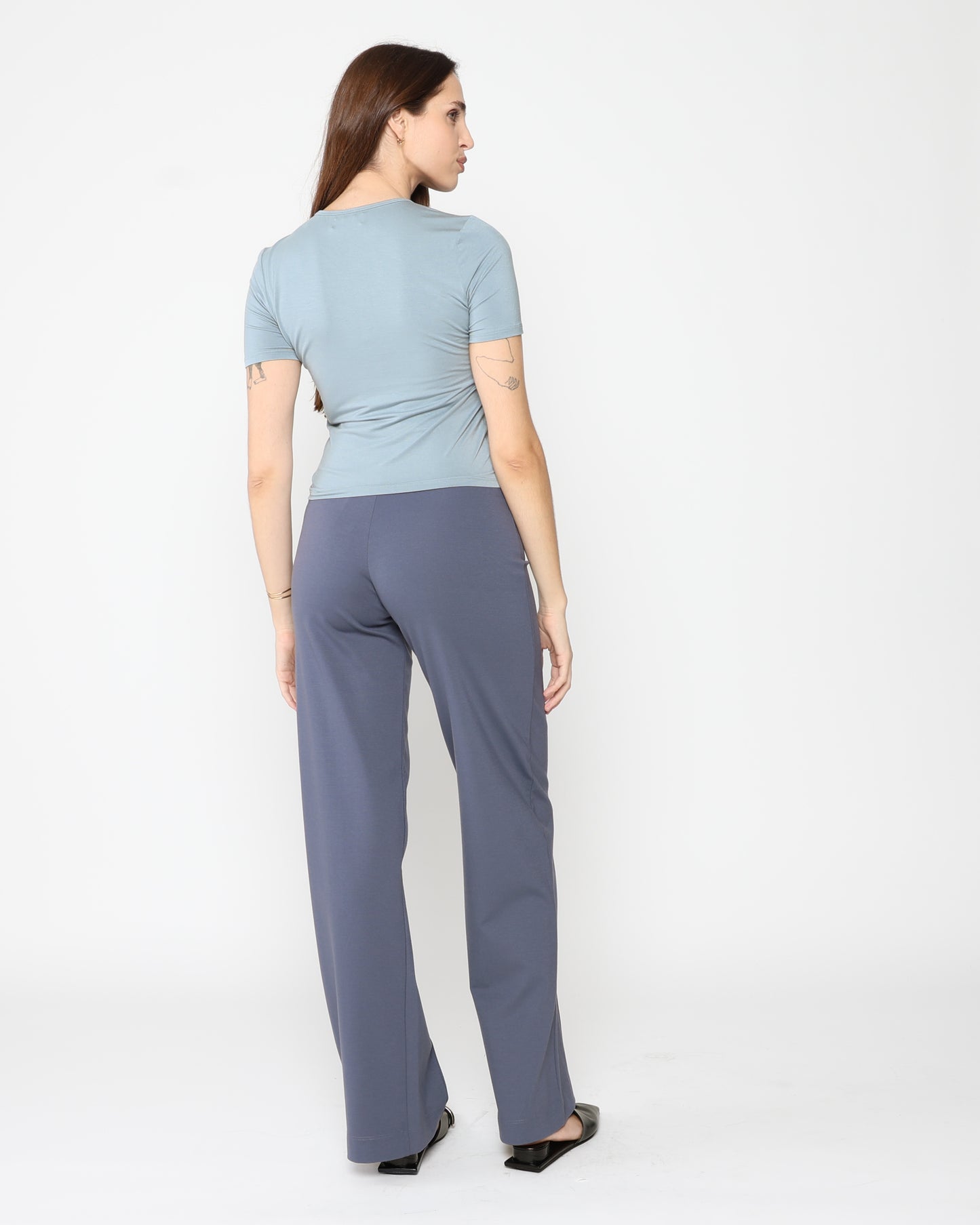 Chambray Modal Fitted T-Shirt