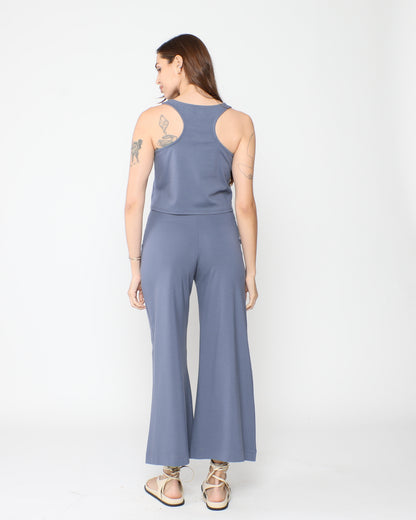 Sea Blue Ponte Knit Tank Top