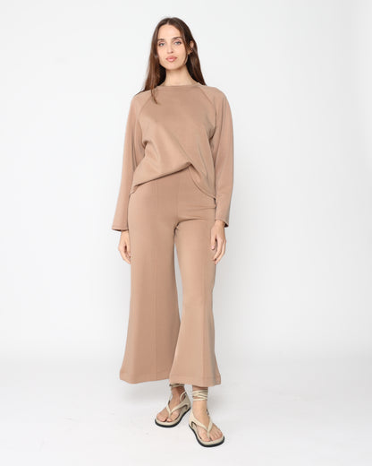 Tan Scuba Raglan Top