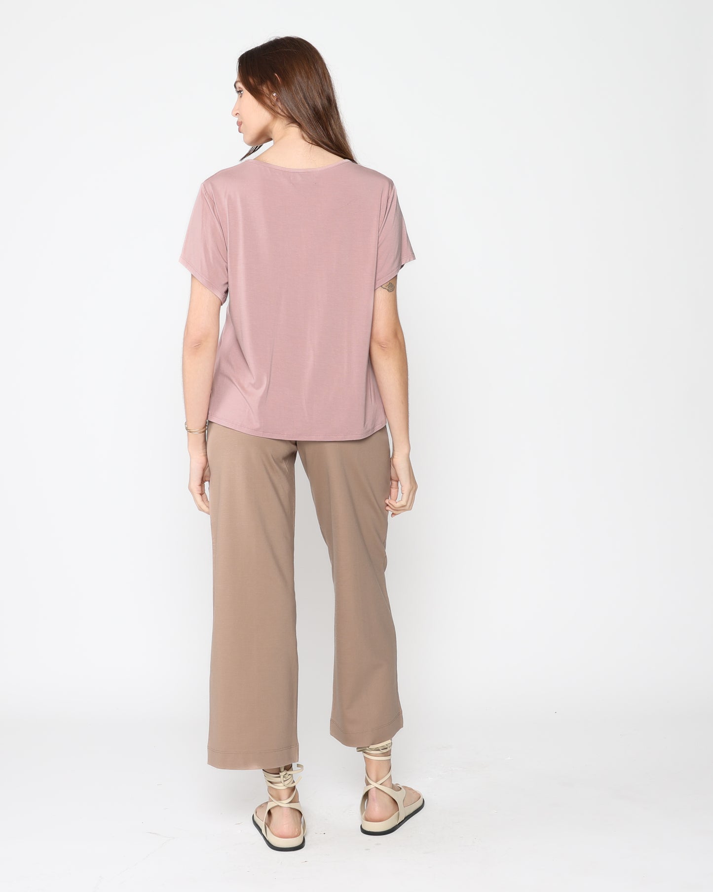Dirty Pink Modal Everyday V Neck