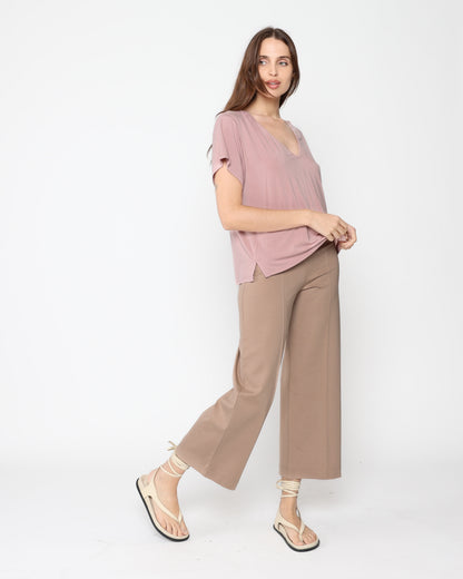 Dirty Pink Modal Everyday V Neck