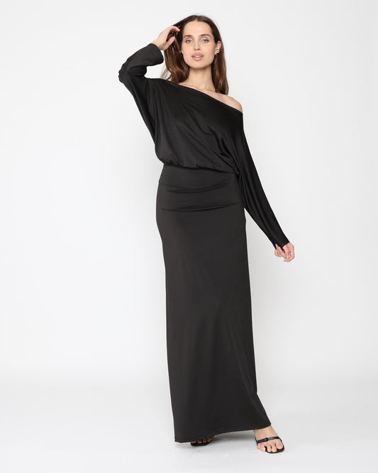 Black Jersey Cool Girl Dress