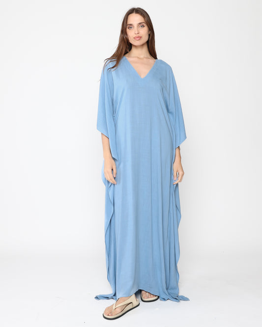 Chambray Linen Blend Caftan