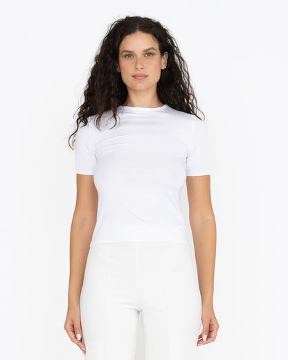 White Fitted T-Shirt