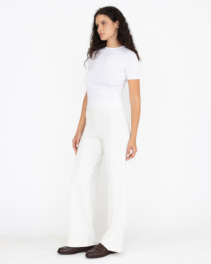 White Fitted T-Shirt