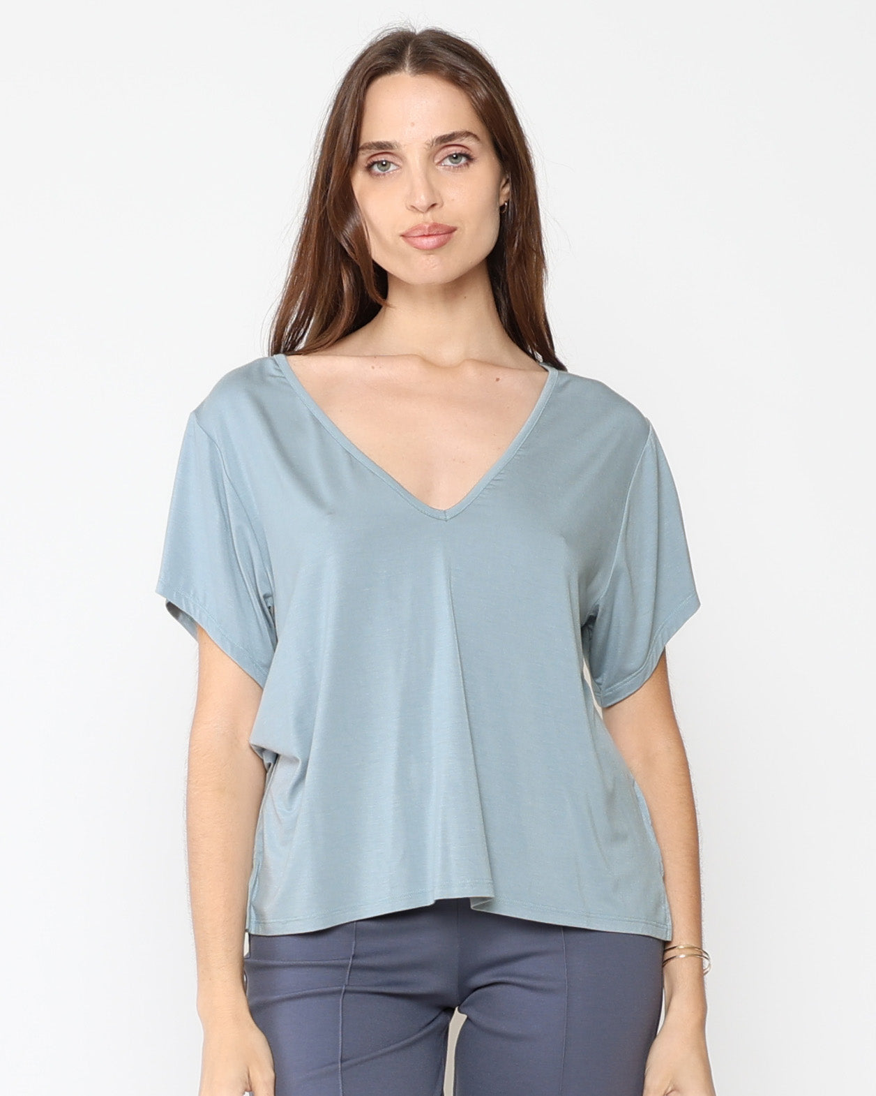 Chambray Modal Everyday V Neck