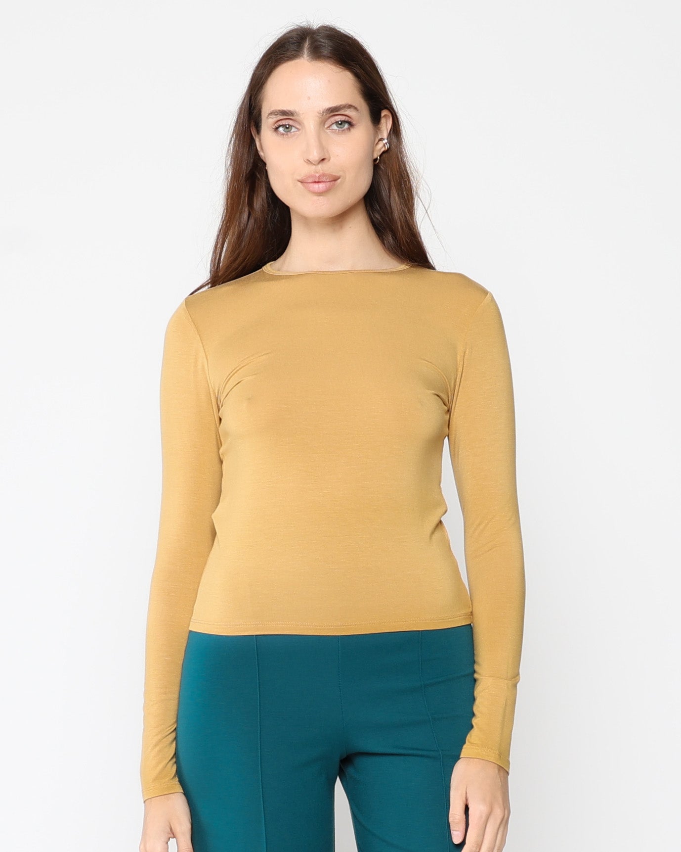 Dune Modal Fitted Long Sleeve Tee