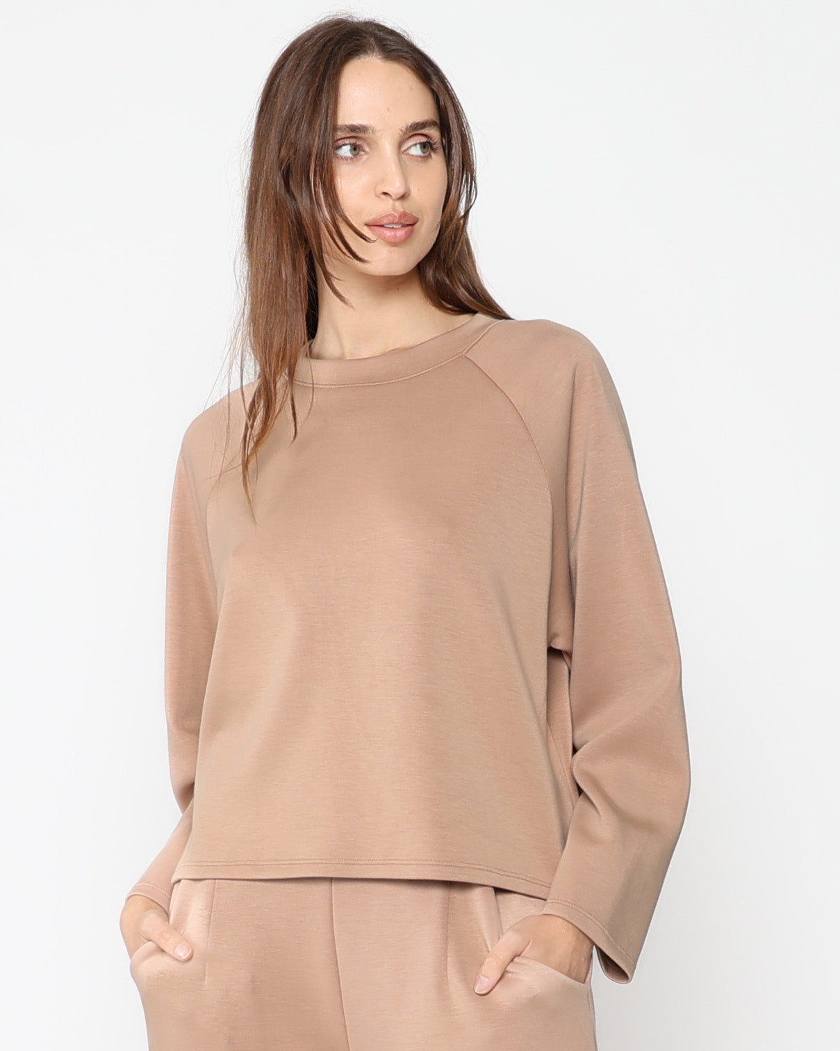 Tan Scuba Raglan Top