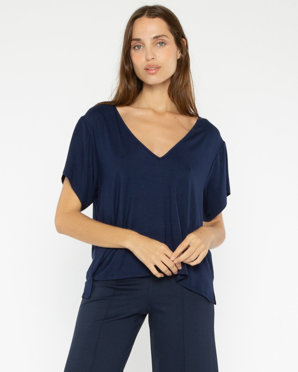 Navy Everyday V Neck